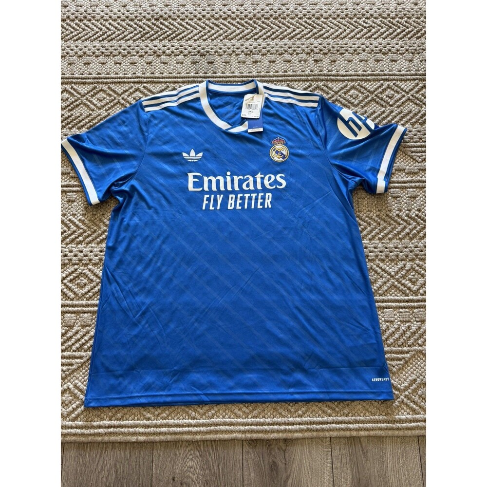 Adidas Real Madrid 3rd Jersey 25/26 - Blue/White NWT 2XL